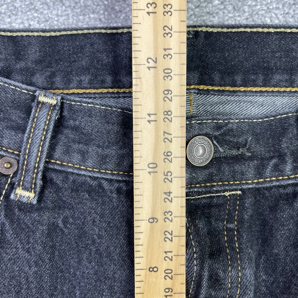 Levi’s 501 Jeans Men’s 32X28 Blue Straight Mid-Rise Dark Wash Button Fly - Picture 10 of 13